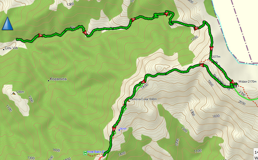 Karta Sky Trail 19km